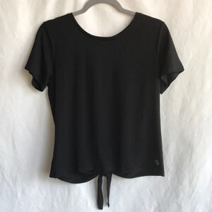 Pro Player black tee with back tie, size M